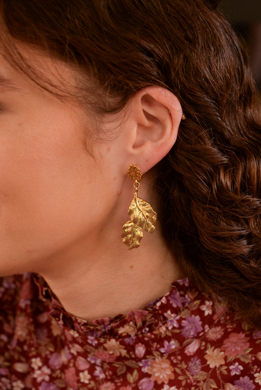 MULTI LEAF DROP EARRINGS