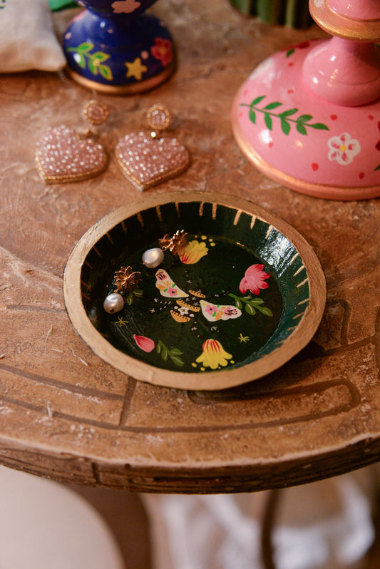 GREEN BEE TRINKET DISH