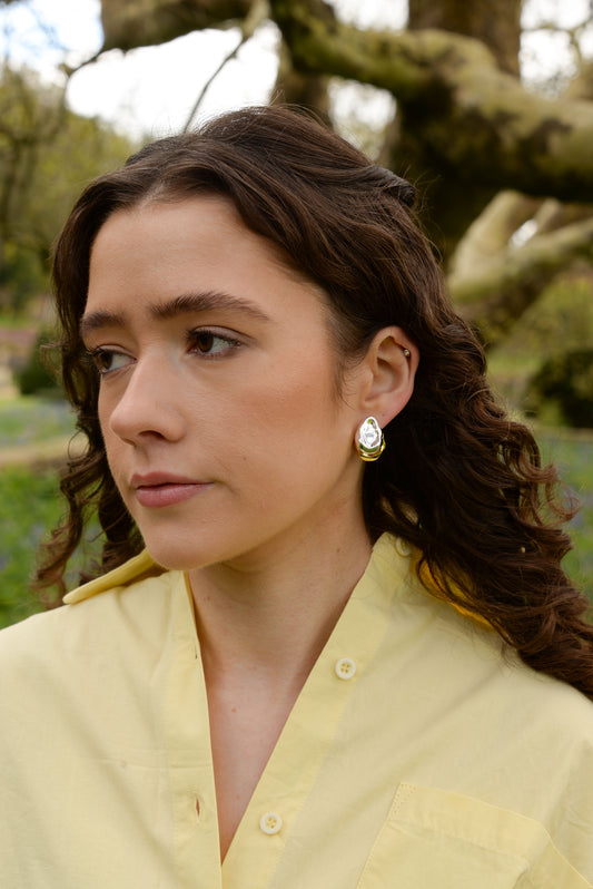 SILVER AND GOLD STATEMENT STUDS
