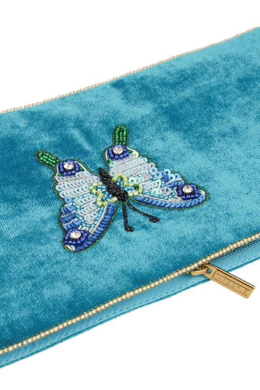 BLUE BUTTERFLY MULTI USE POUCH