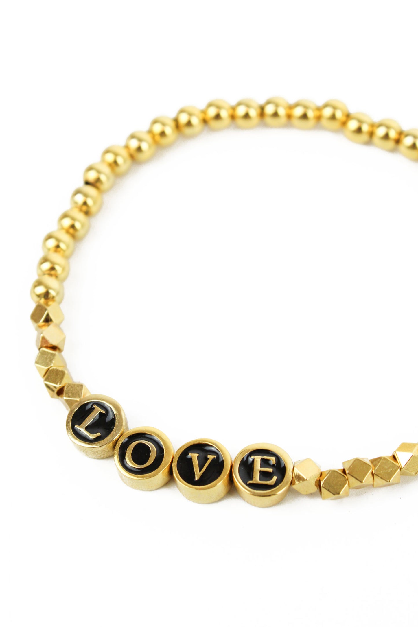 BLACK LOVE BEADED BRACELET (8018791399640)