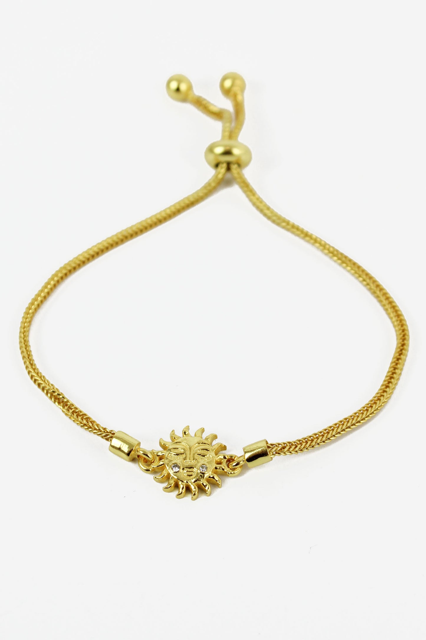 GOLD SUN FACE BRACELET