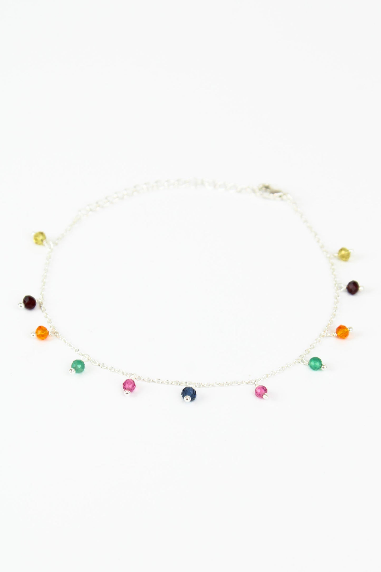 SILVER RAINBOW CHARM BRACELET
