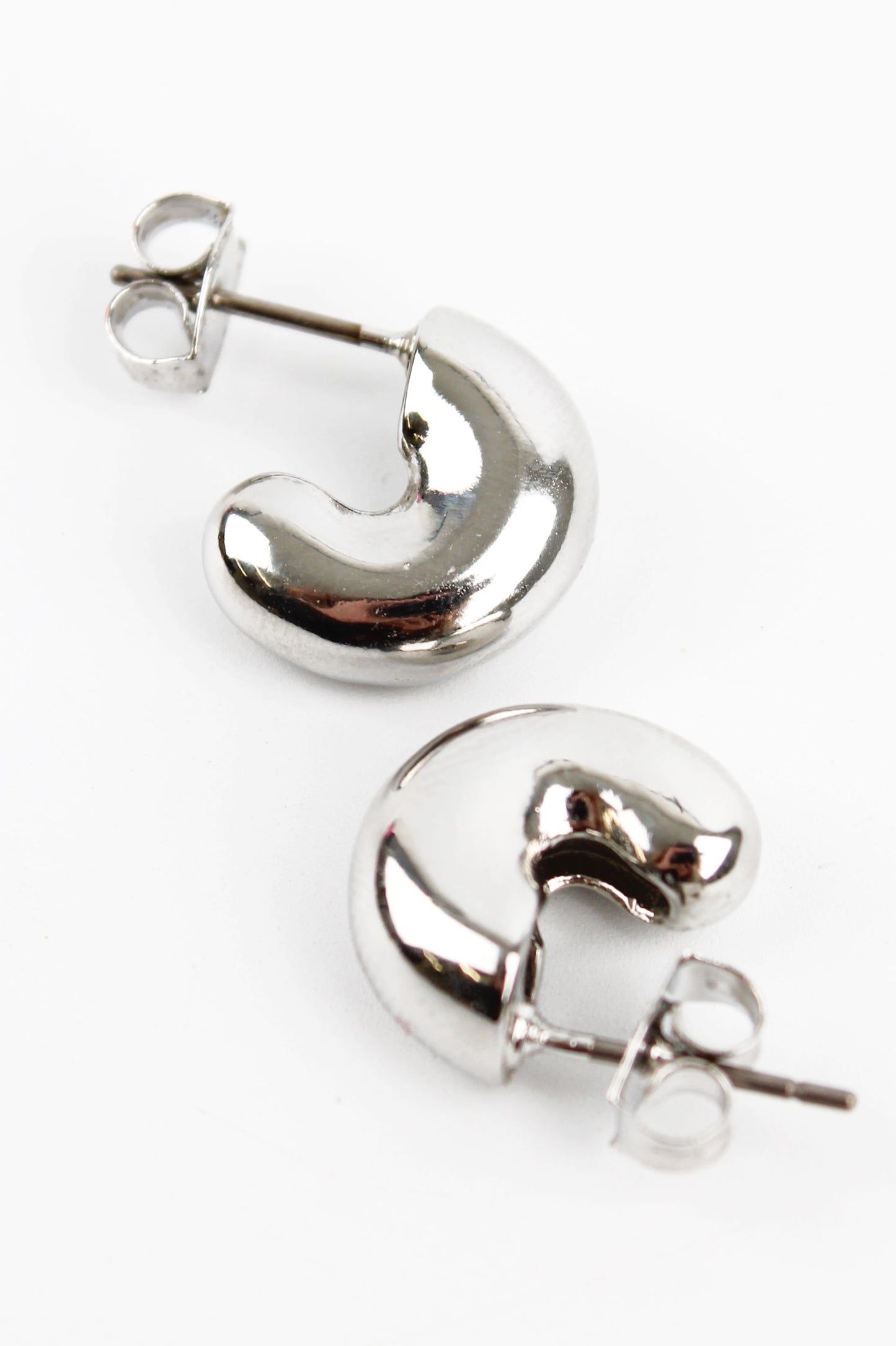 BUBBLE SILVER HOOP