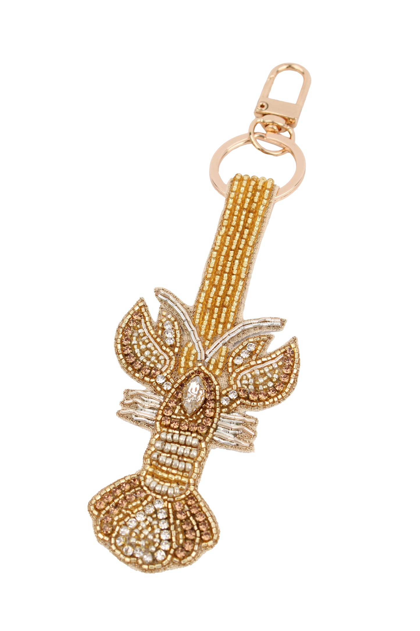 CLASSIC MY DORIS GOLD AND SILVER LOBSTER KEYRING/BAG CHARM