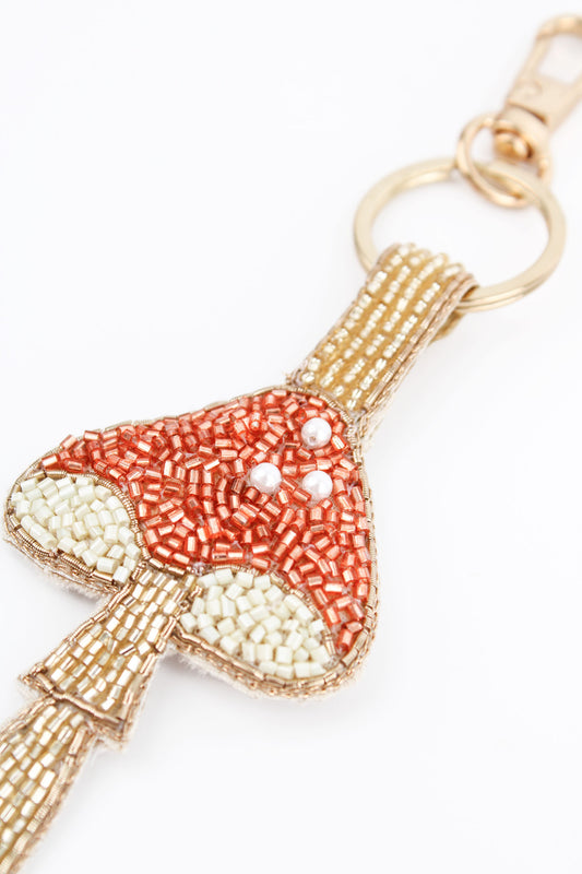 COPPER MUSHROOM KEYRING/BAG CHARM