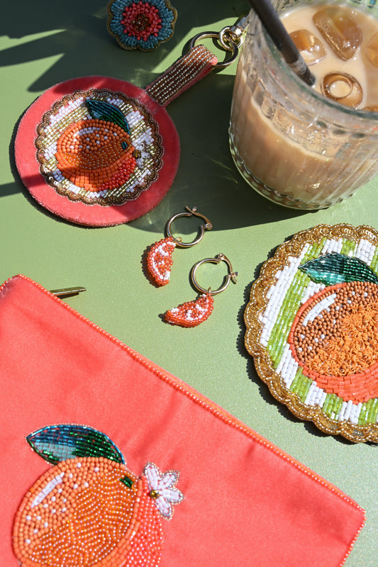 ORANGE SLICE EARRINGS