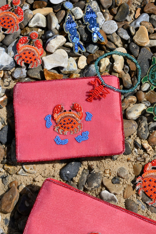 CRAB ON WATER SMALL POUCH