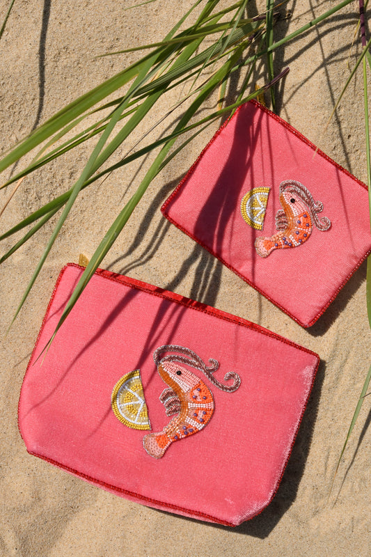 PRAWN AND LEMON MEDIUM POUCH
