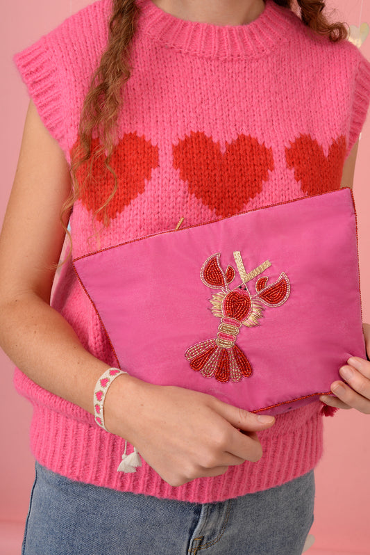 LOBSTER LOVE LARGE POUCH