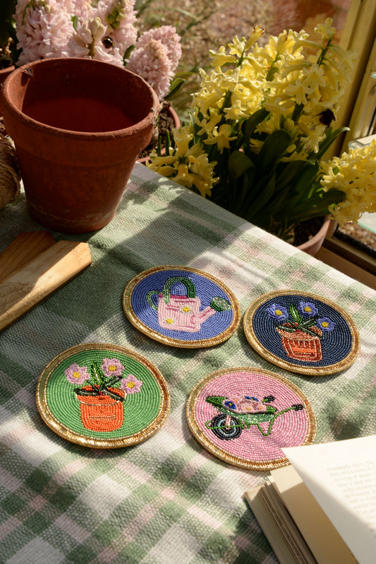GARDENING COASTERS - SET OF 4