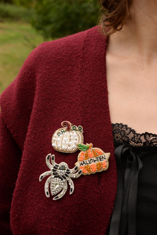HALLOWEEN PUMPKIN BROOCH