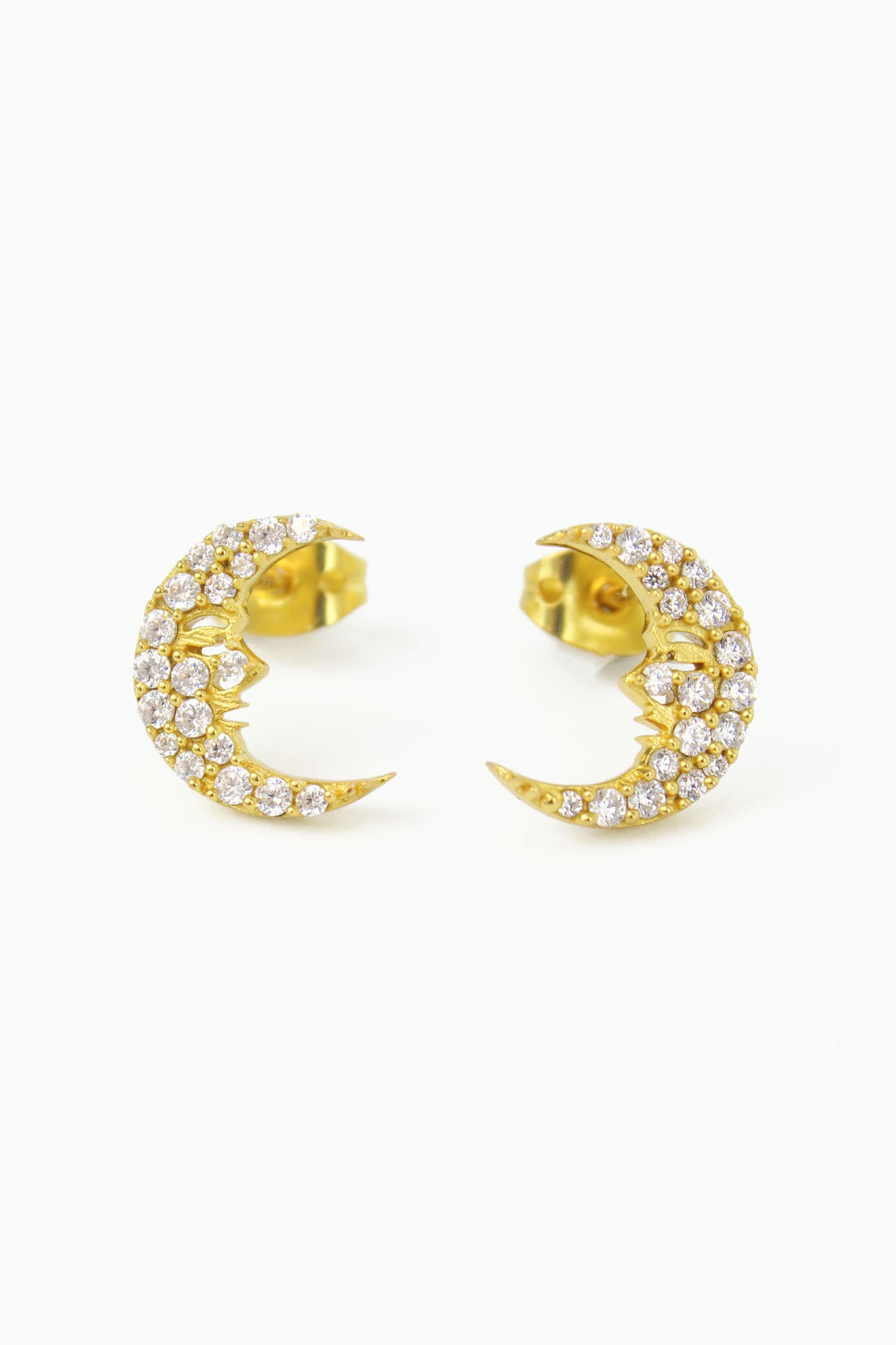 MOON MAN CZ EARRINGS (8011146264792)