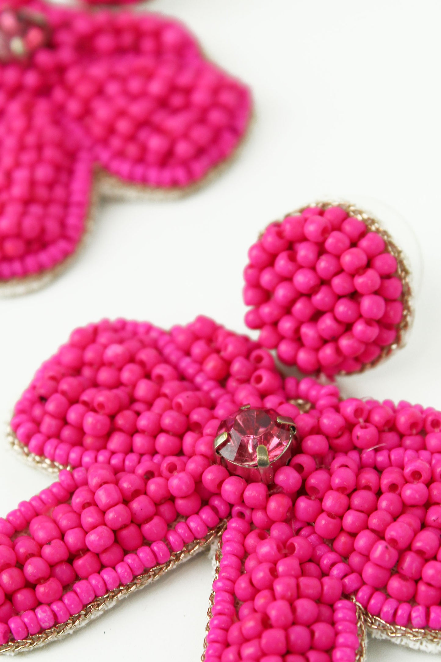 HOT PINK BOW EARRING (8020868104408)