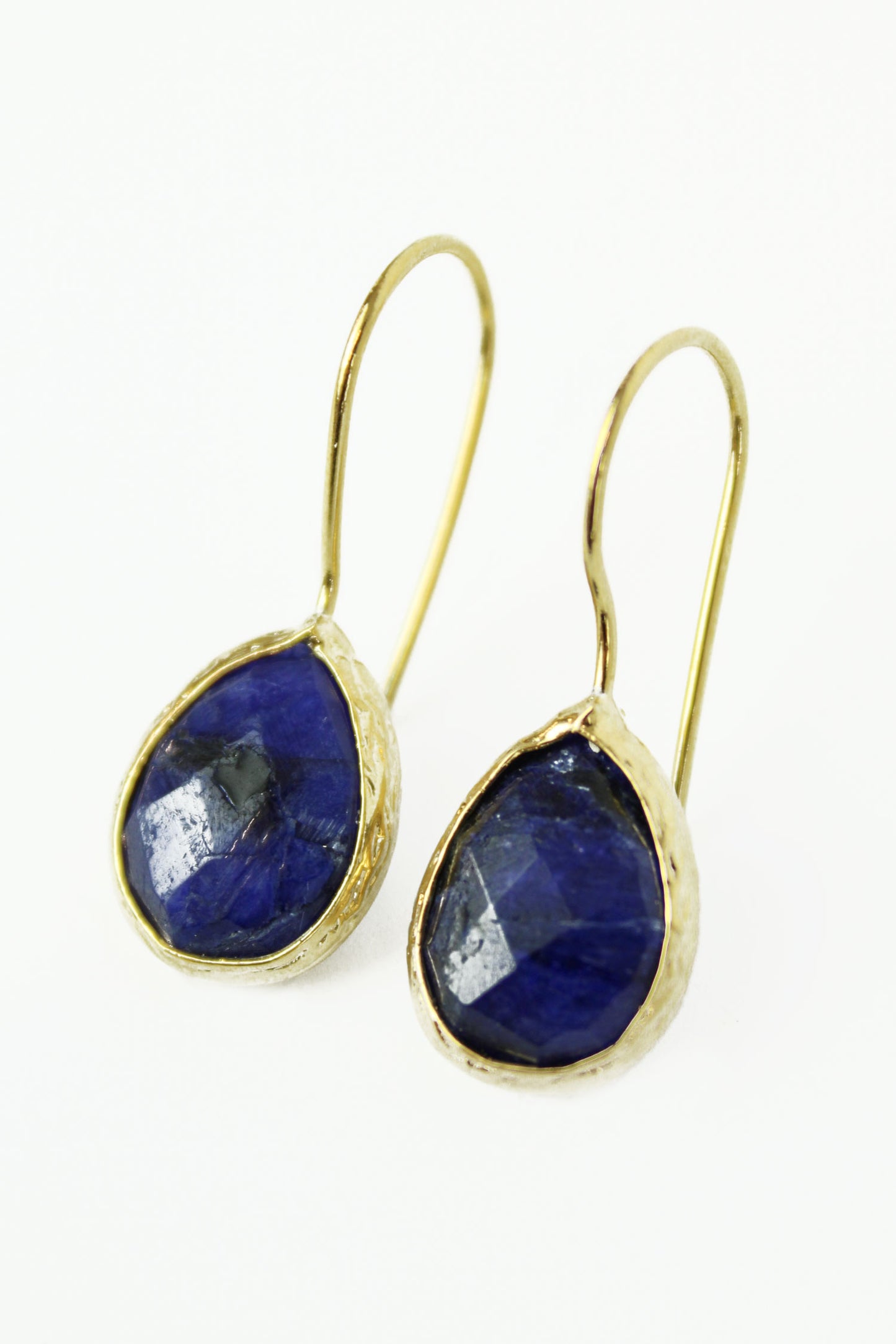 SINGLE DROP LAPIS LAZULI EARRINGS (8024320114904)