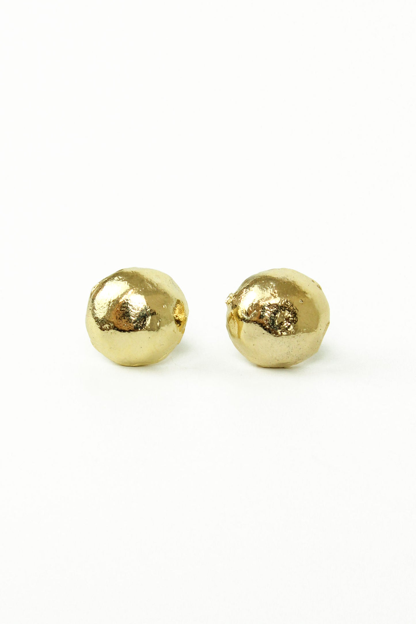 SINGLE STUD GOLD NUGGET EARRING (8024320475352)