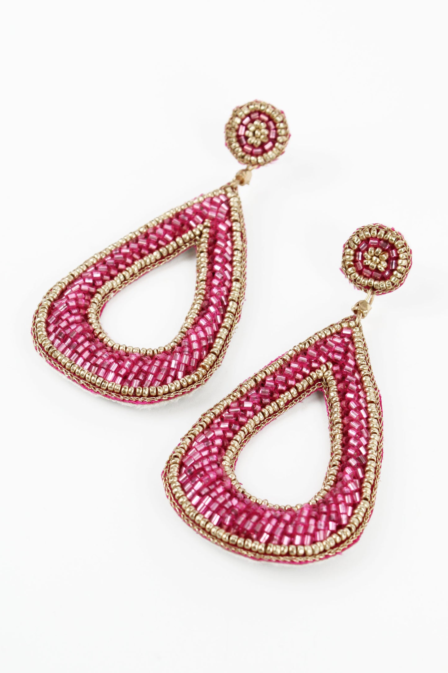PINK LOOP EARRINGS (8107187405016)