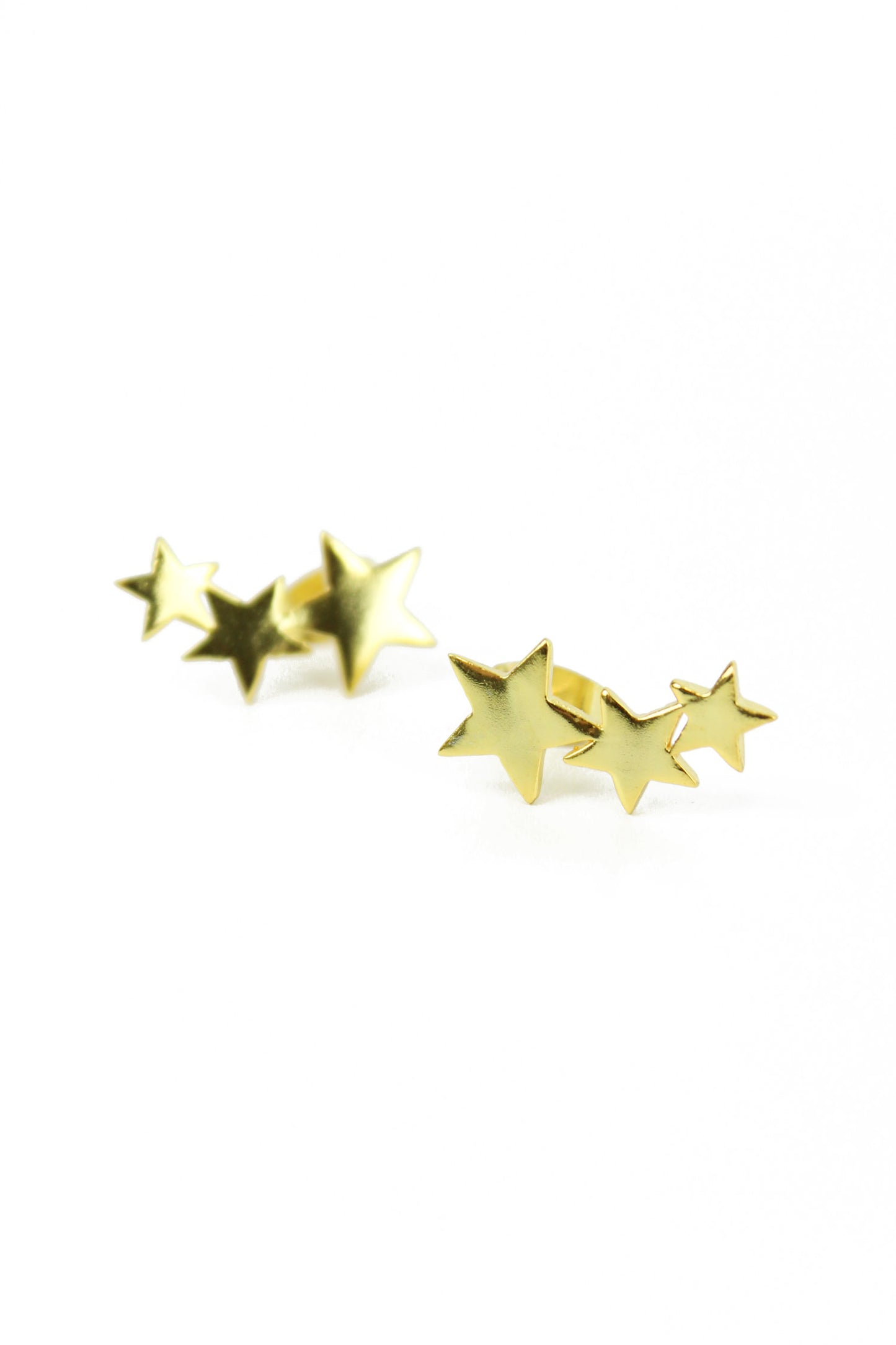 GOLD STAR CLIMBER EARRINGS