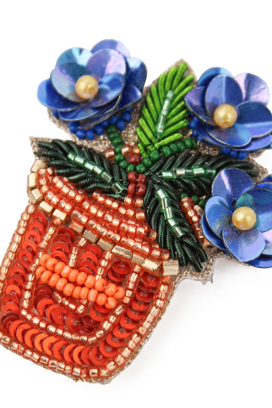FLOWER POT BROOCH