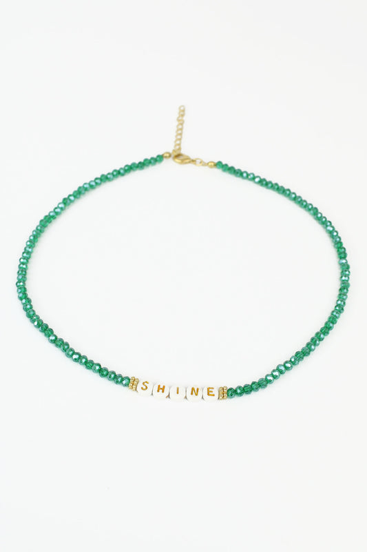 GREEN 'SHINE' NECKLACE