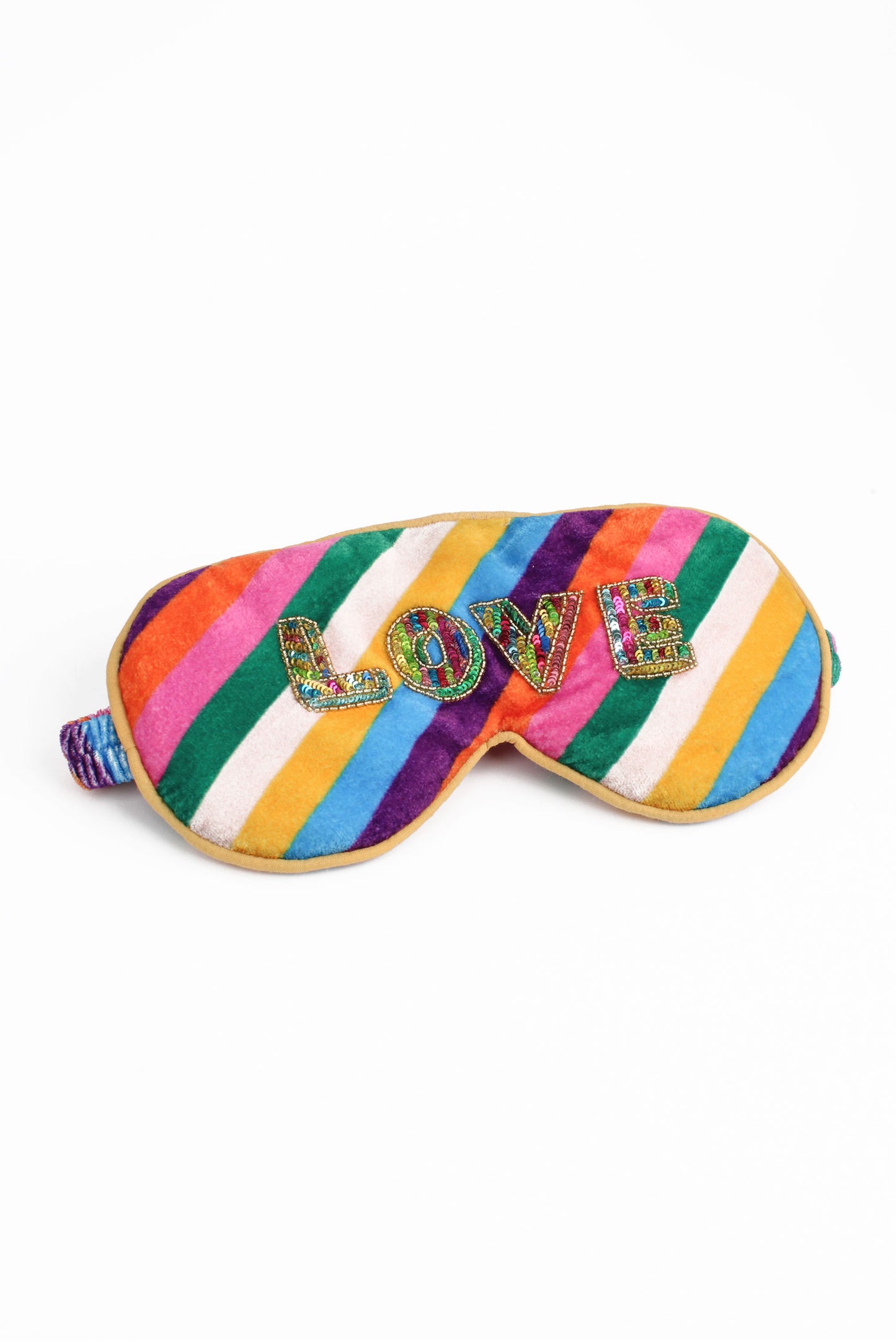 LOVE RAINBOW STRIPE EYE SLEEP MASK