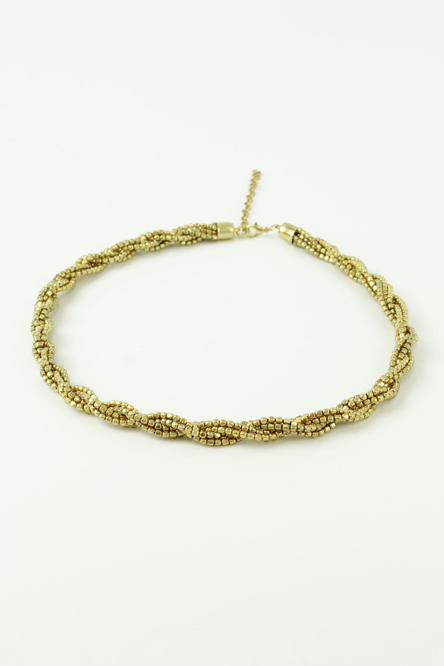 GOLD TWISTED ROPE NECKLACE (7571889979608)