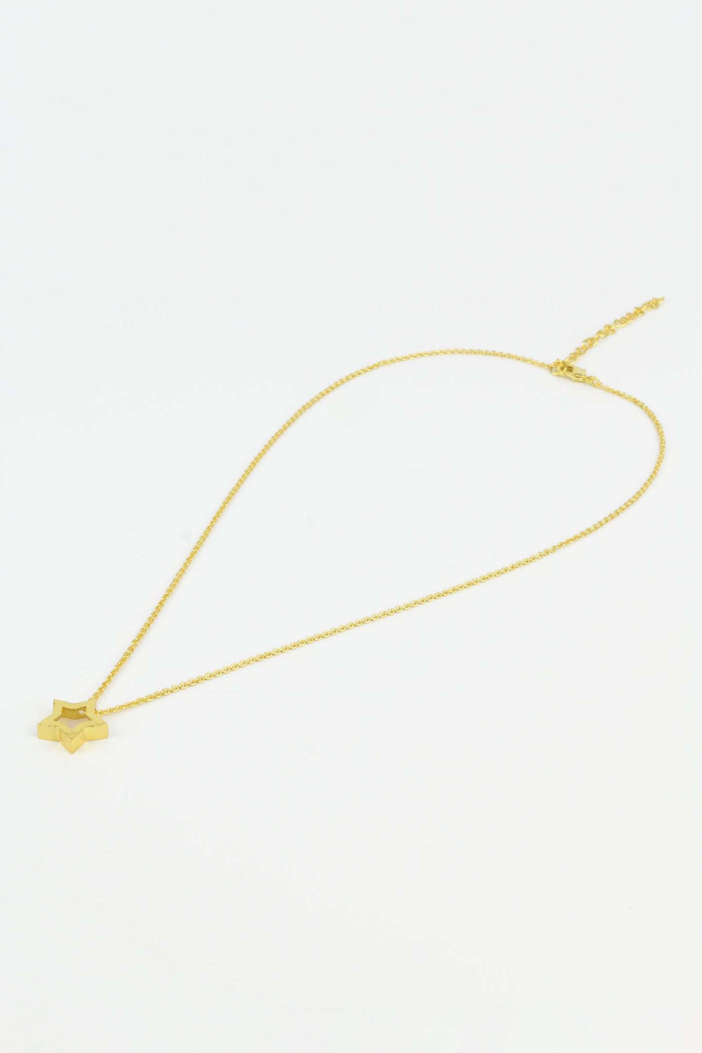 GOLD BRUSHED STAR PENDANT (7575197515992)