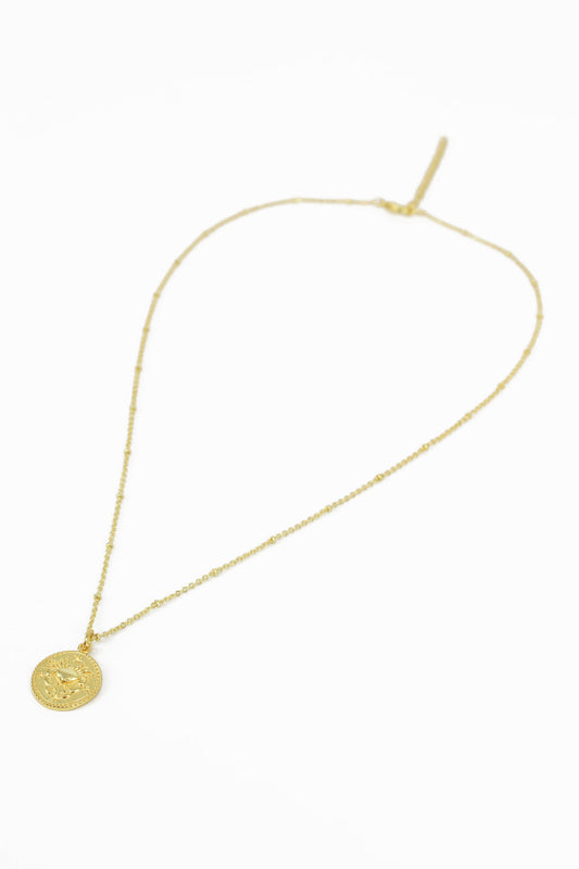 CANCER GOLD PENDANT (8108089147608)