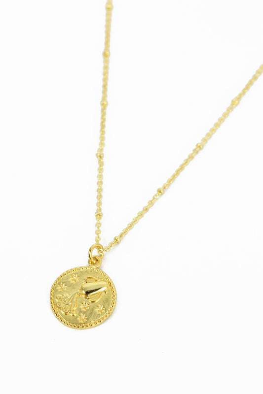 AQUARIUS GOLD PENDANT (8108089606360)