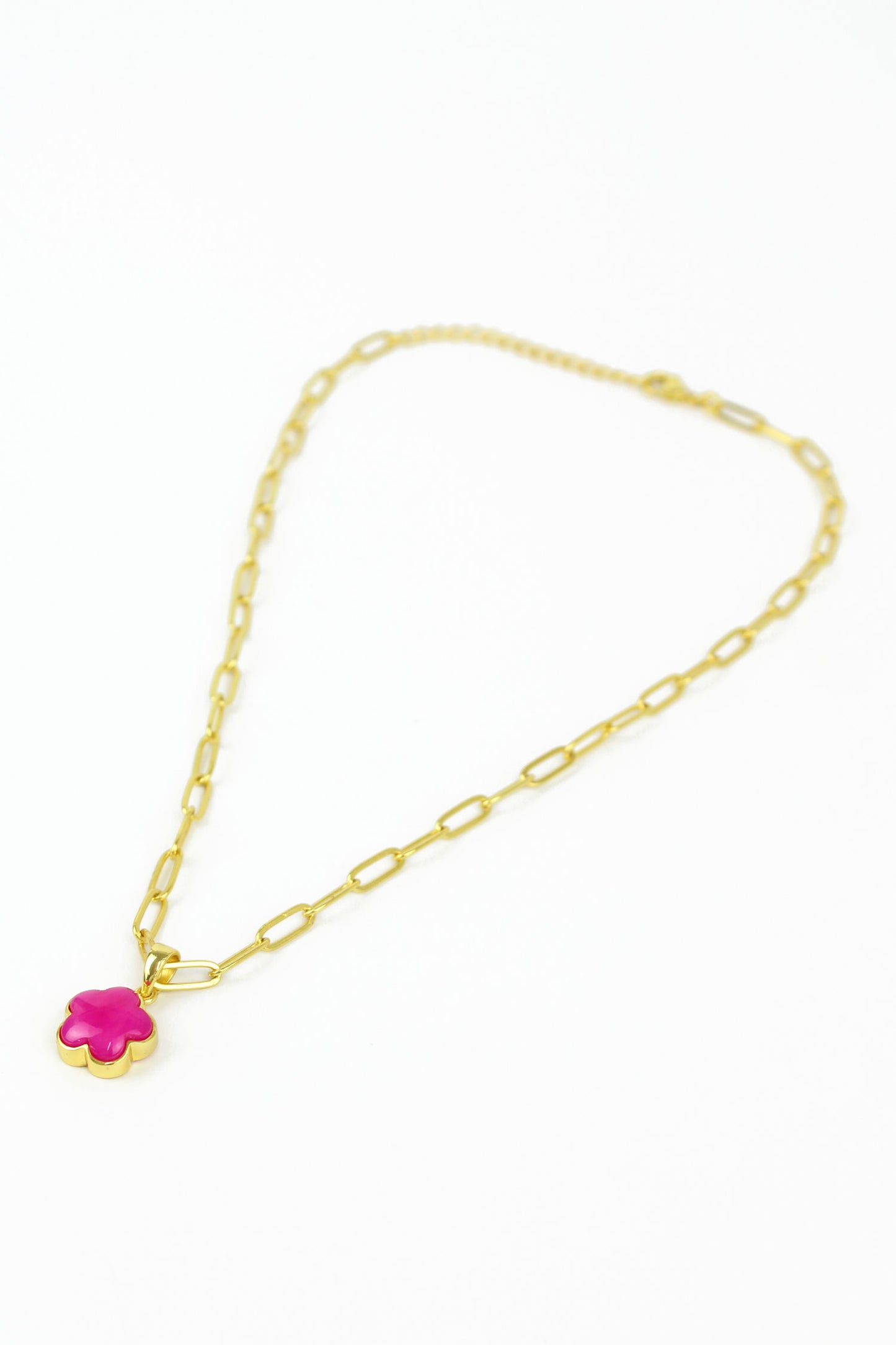 ROSE FLOWER CHARM NECKLACE