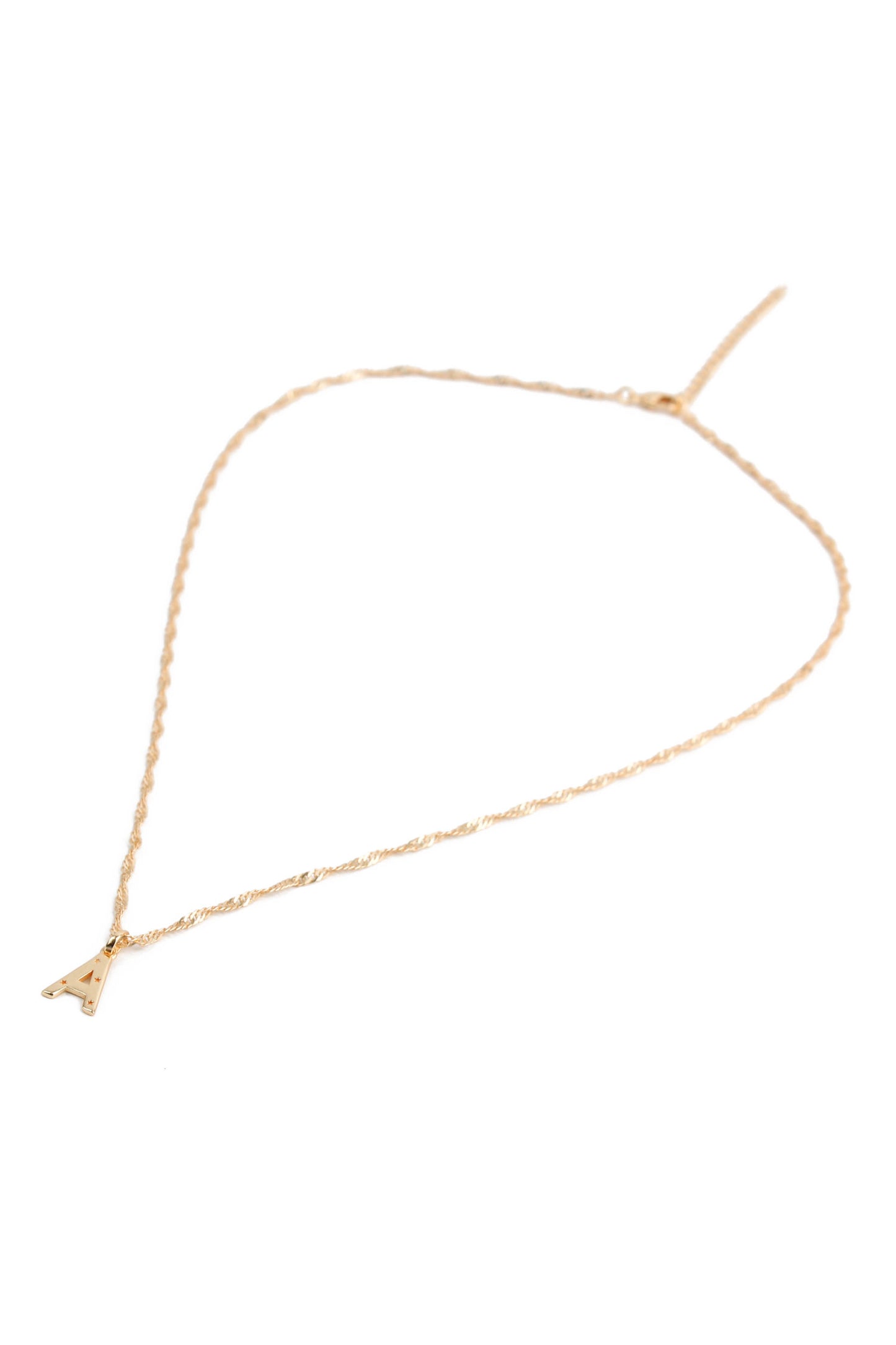 NECKLACE WITH A CHARM GOLD PLATED