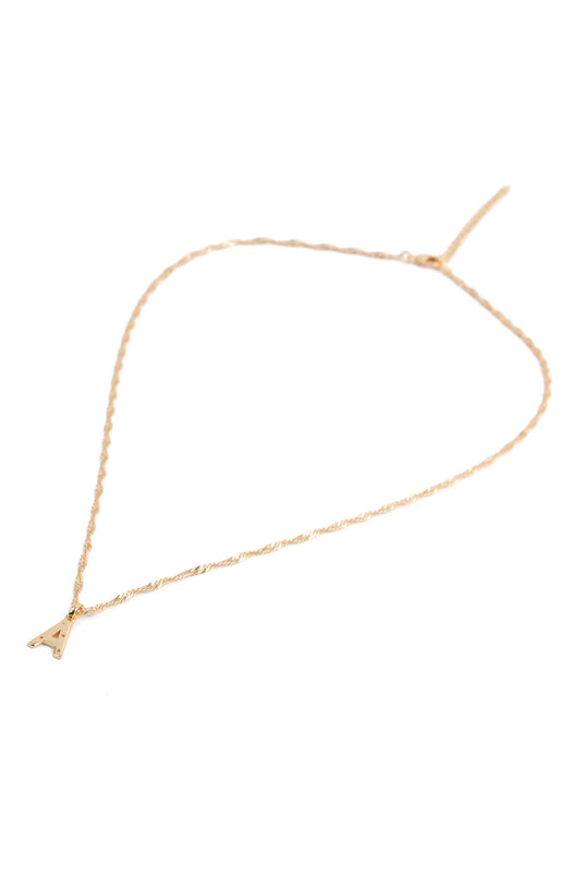NECKLACE WITH A CHARM GOLD PLATED