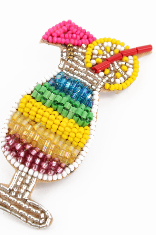 RAINBOW COCKTAIL BROOCH