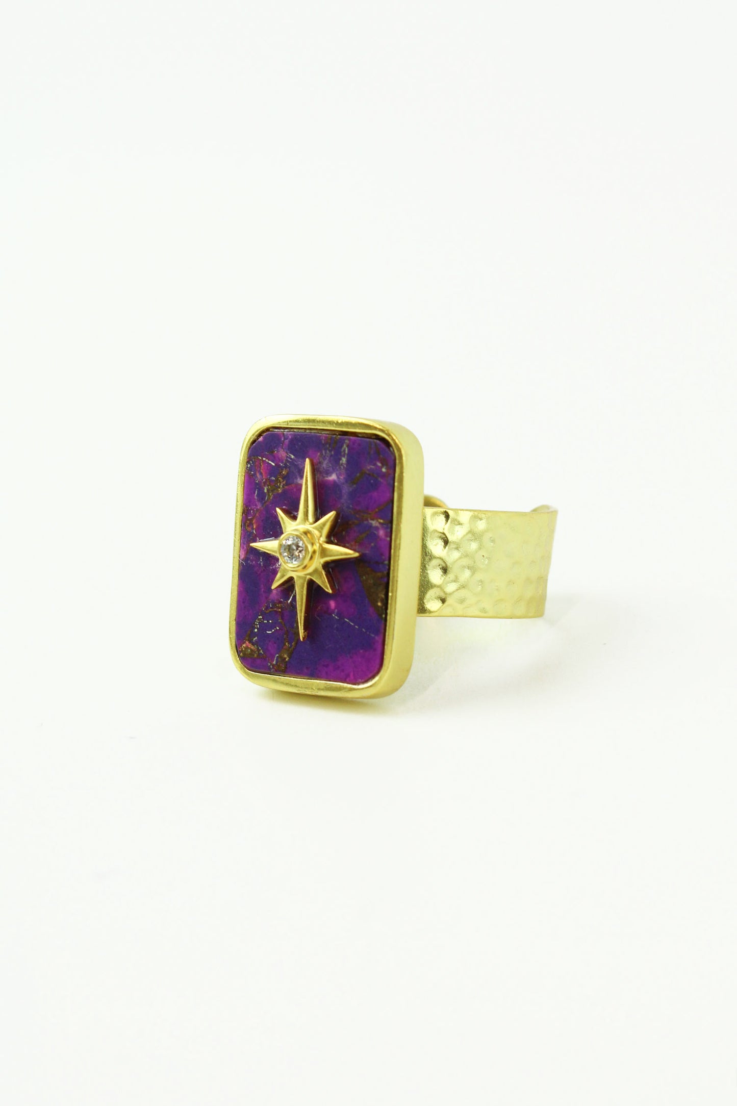 SODALITE STARBURST COCKTAIL RING (6969681871035)