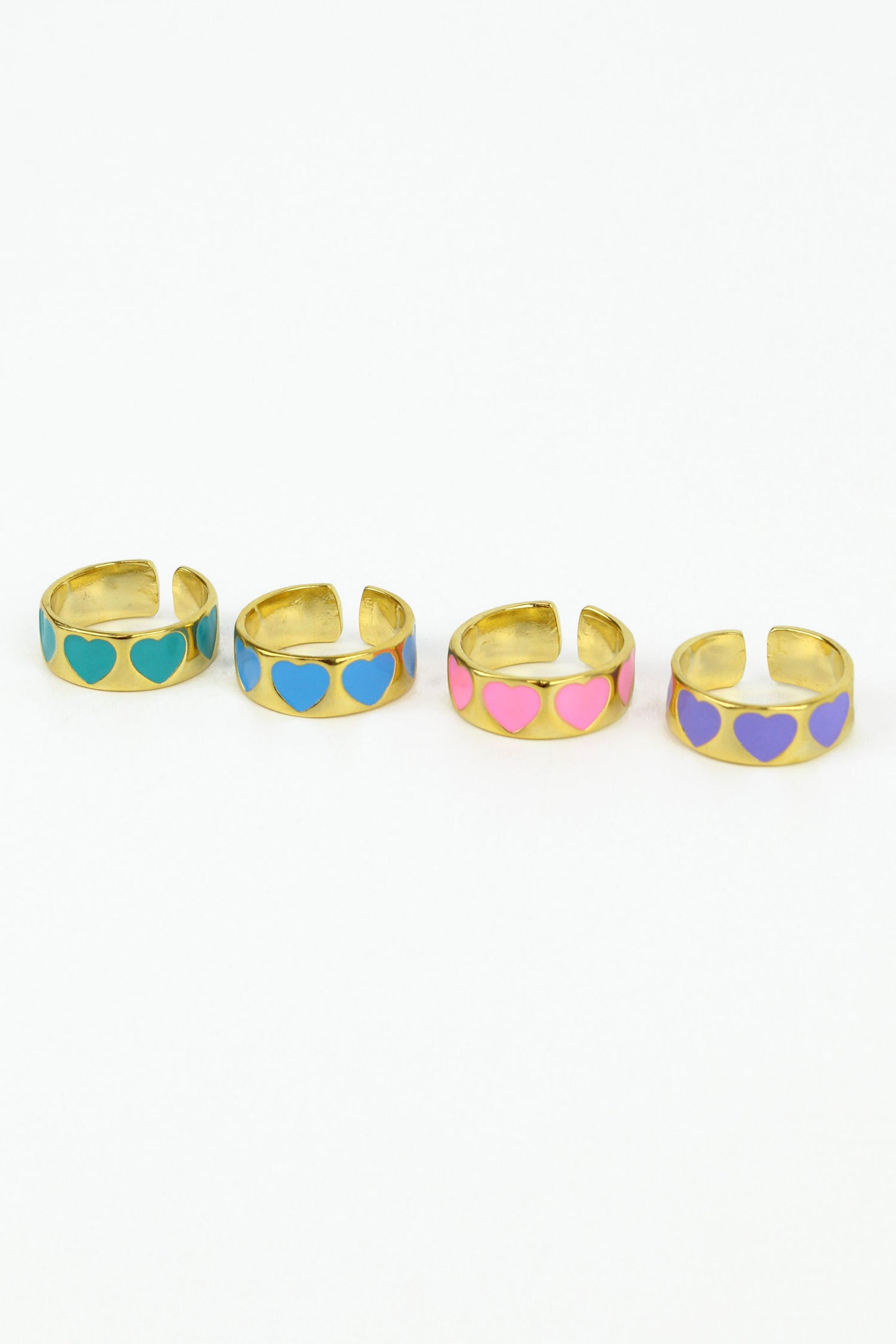 heart rings set of 4 (8011137876184)