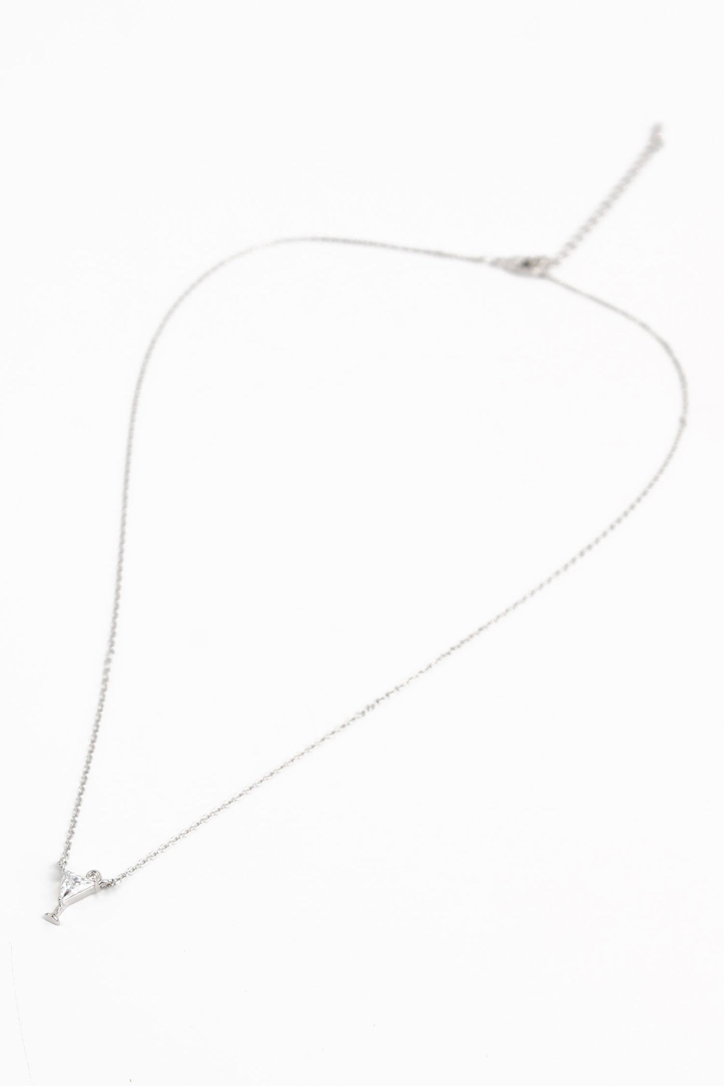 SILVER COCKTAIL CHARM NECKLACE