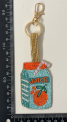 ORANGE JUICE KEYRING