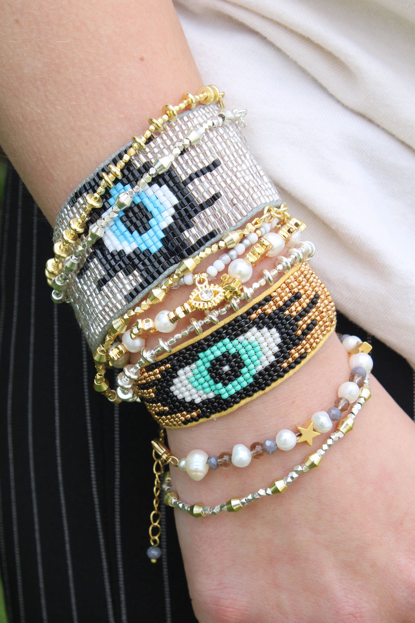 THE SILVER & GOLD ONE: PACK OF 10 BRACELETS