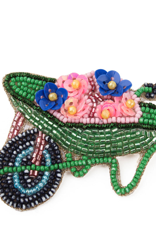 WHEELBARROW BROOCH