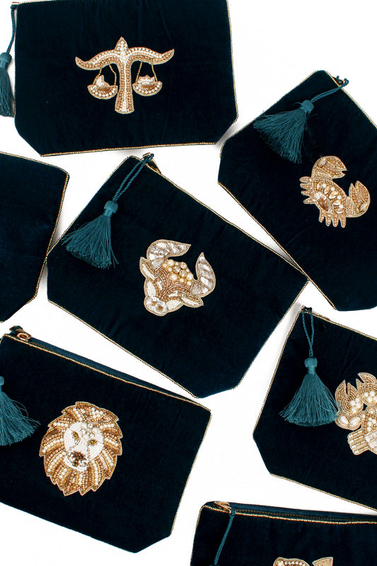 LIBRA MEDIUM POUCH - ZODIAC COLLECTION SEPTEMBER 23nd - OCTOBER 22nd
