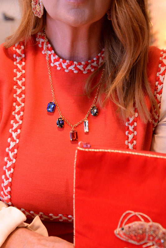 CHAIN MIXED GEM NECKLACE (7063109861563)