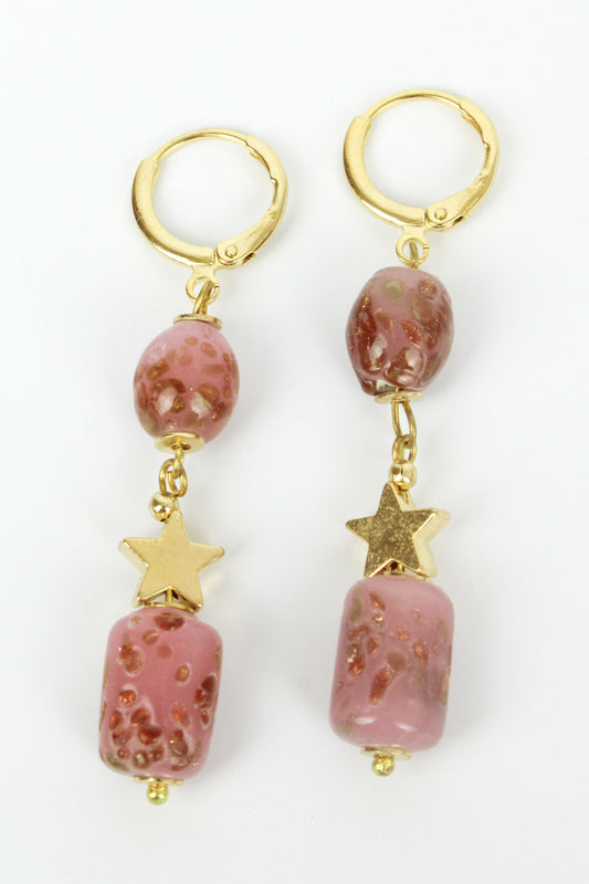 NUDE FACET GLASS STAR DROP (7088305209531)