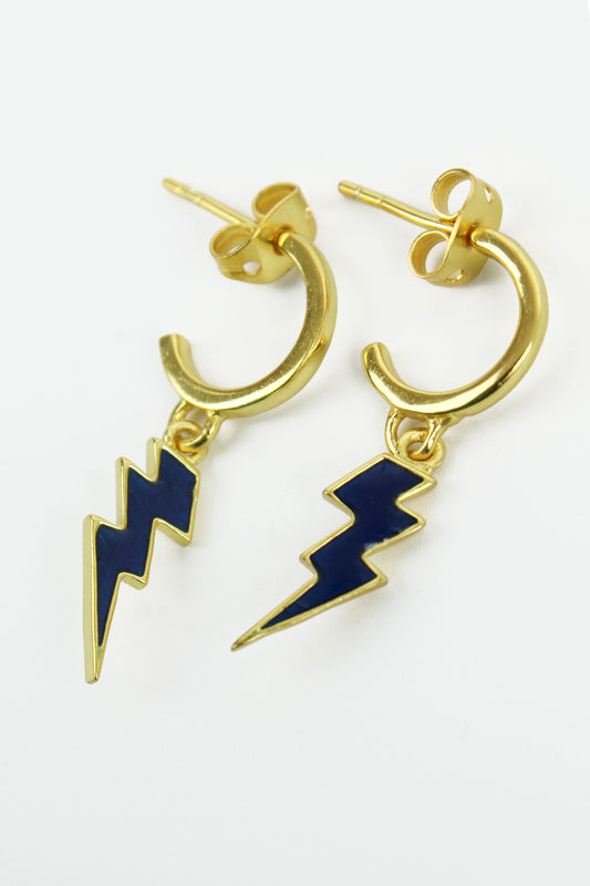 ENAMEL LIGHTNING HOOP (7574585966808)