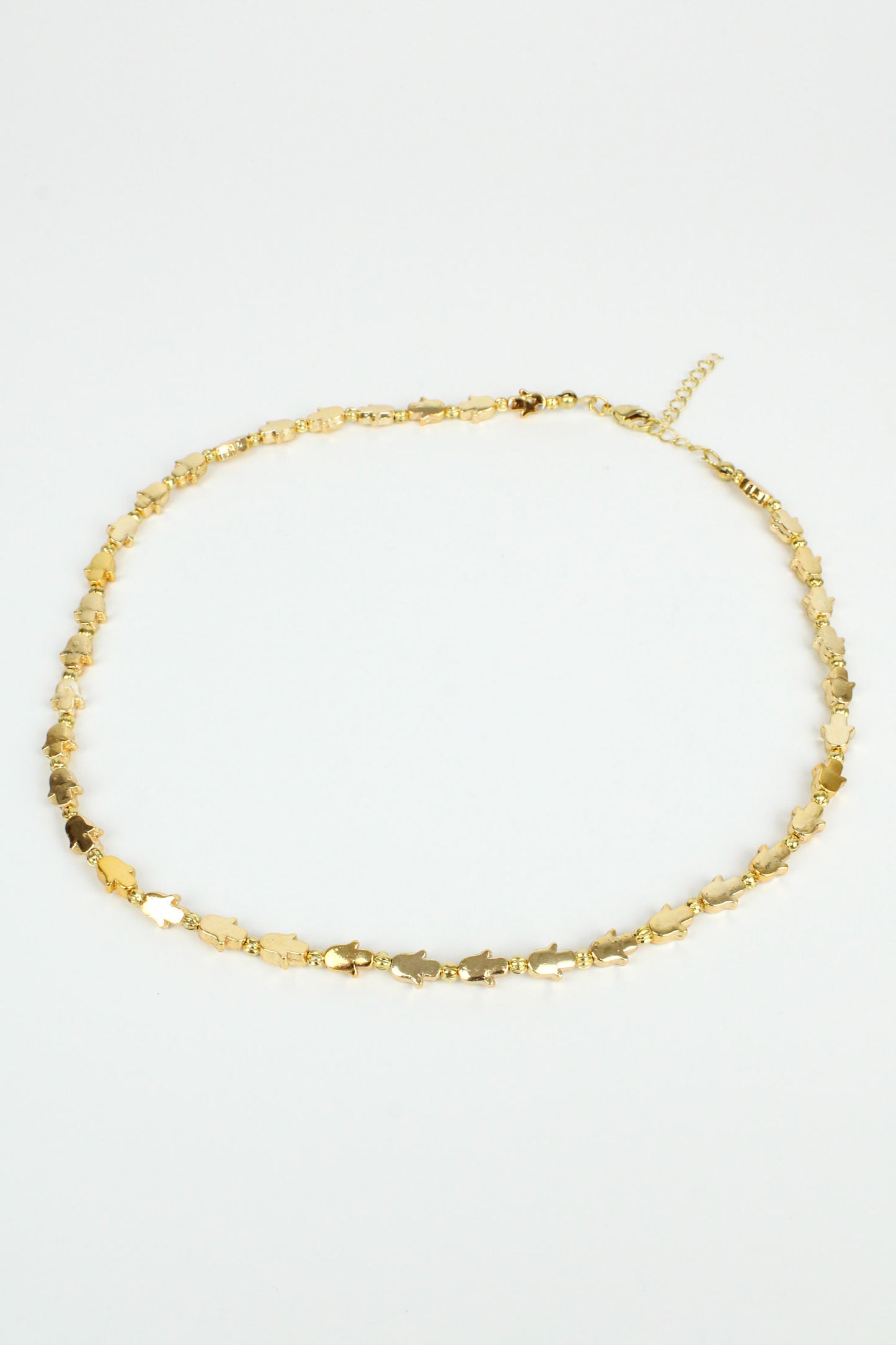 GOLD HANDS NECKLACE (7609662472408)