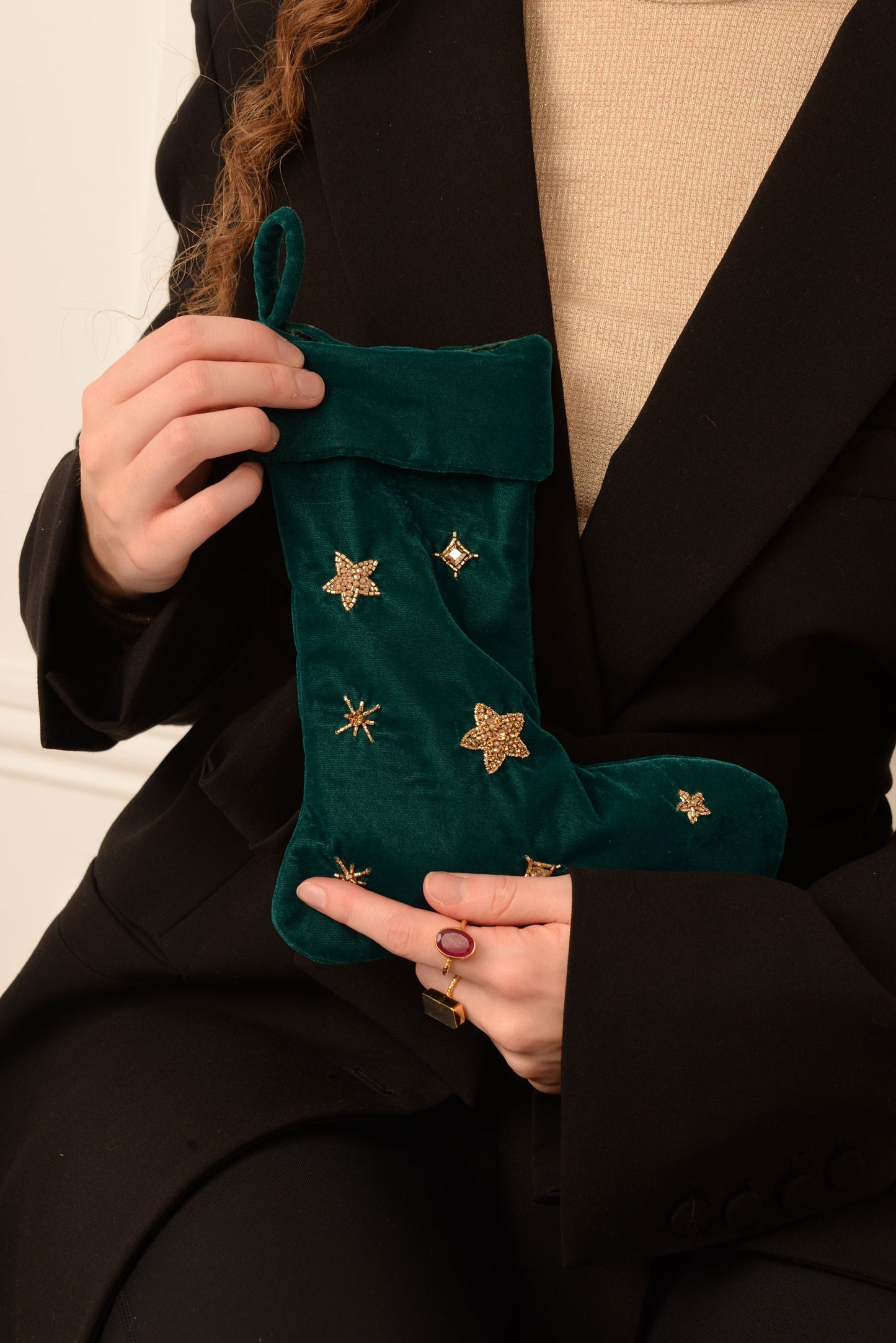 BIG GREEN STAR STOCKING
