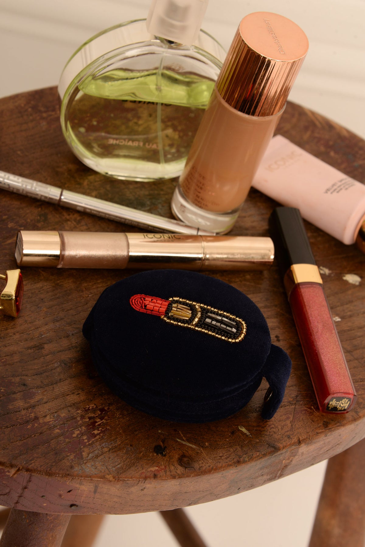 COSMETICS LIPSTICK COMPACT MIRROR