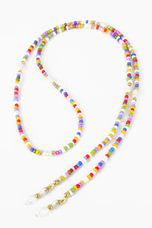 RAINBOW PEARL SUN GLASS CHAIN