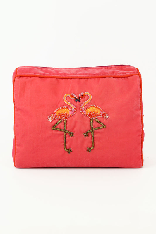 PINK FLAMINGO WASH BAG (8034856894680)