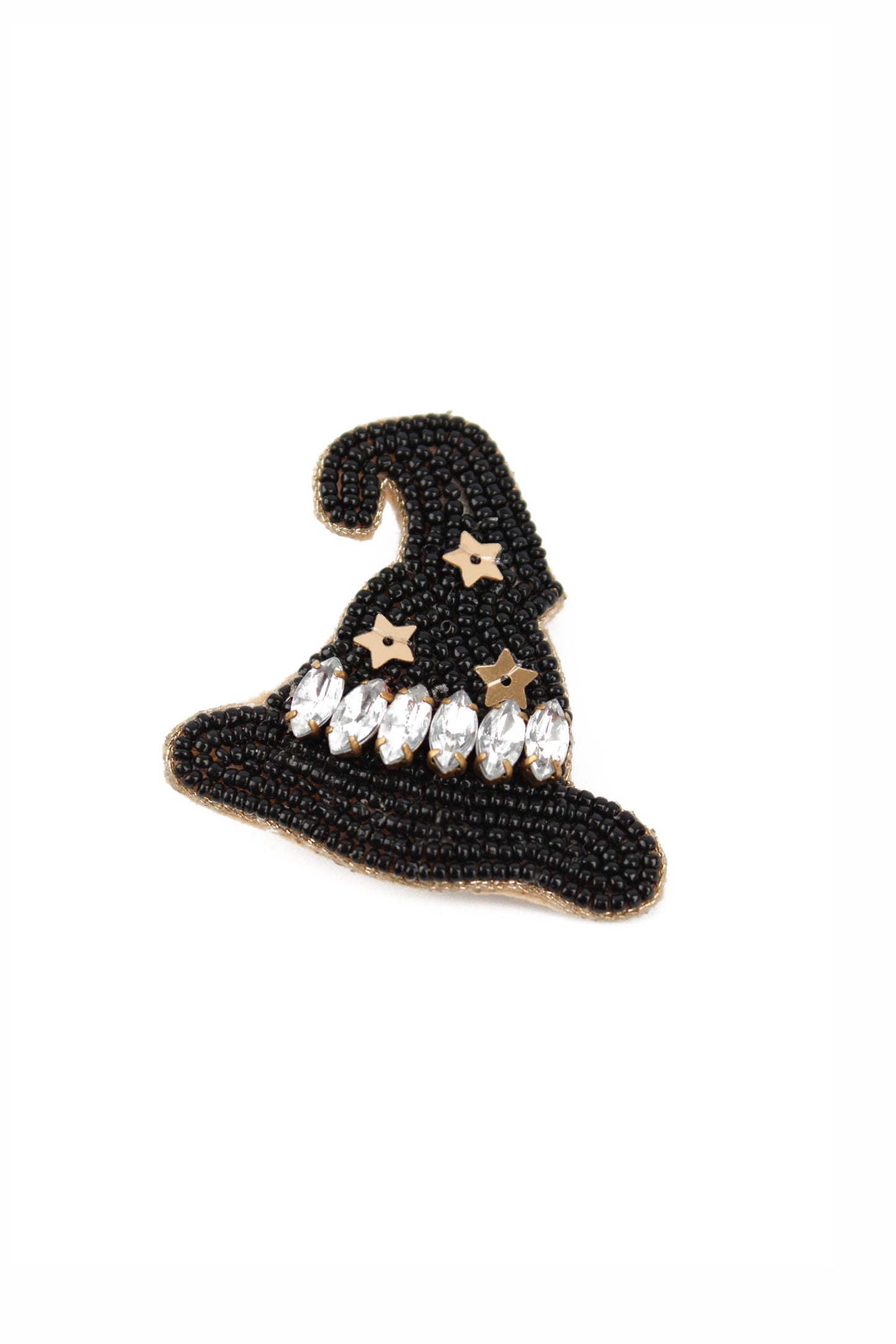 BLACK WITCHES HAT BROOCH