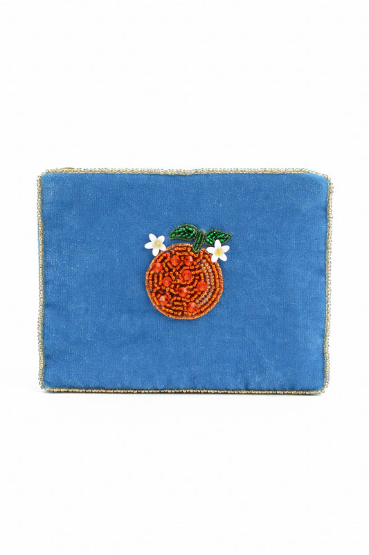 BLUE ORANGE SMALL POUCH